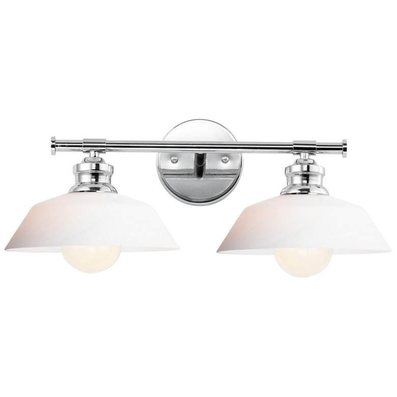Willowbrook 7 3/4&quot; High Polished Chrome 2-Light Wall Sconce
