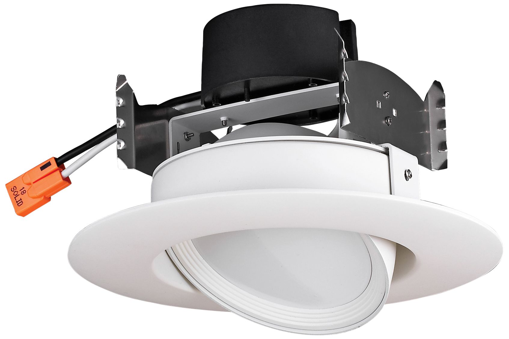 Satco 4" White 4000K 90-Degree LED Gimbal Retrofit Downlight