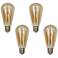 75W Equivalent Amber 8W LED Dimmable Standard ST21 4-Pack