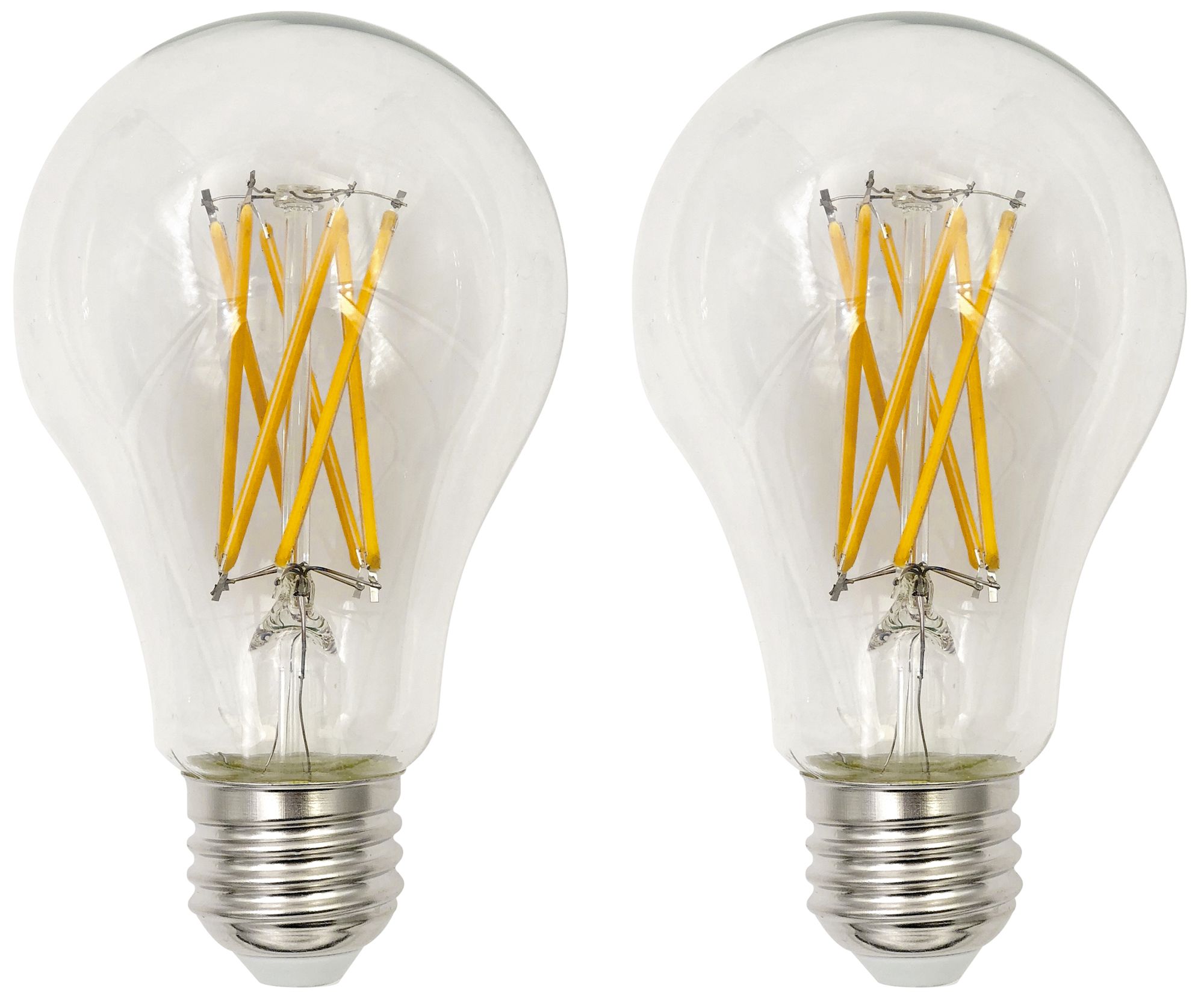 150W Equivalent Clear 15W LED Dimmable Standard A23 2-Pack