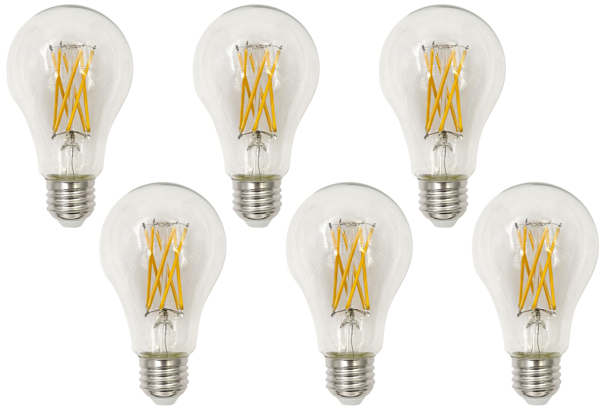 150W Equivalent Clear 15W LED Dimmable Standard A23 6-Pack