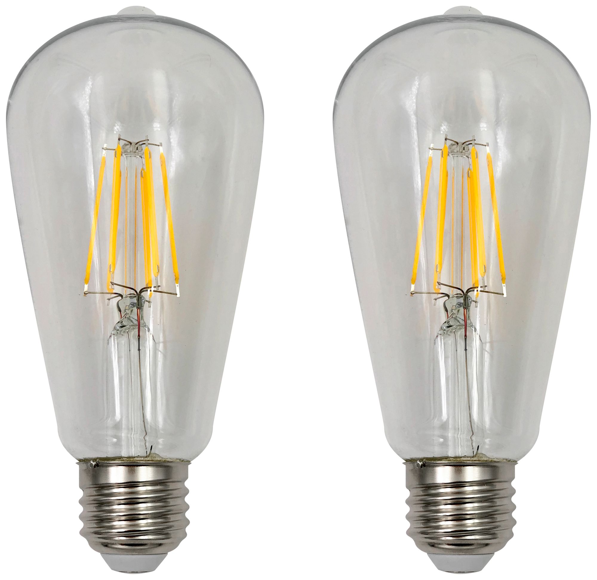 40W Equivalent Clear 4W LED Dimmable Standard ST19 2-Pack