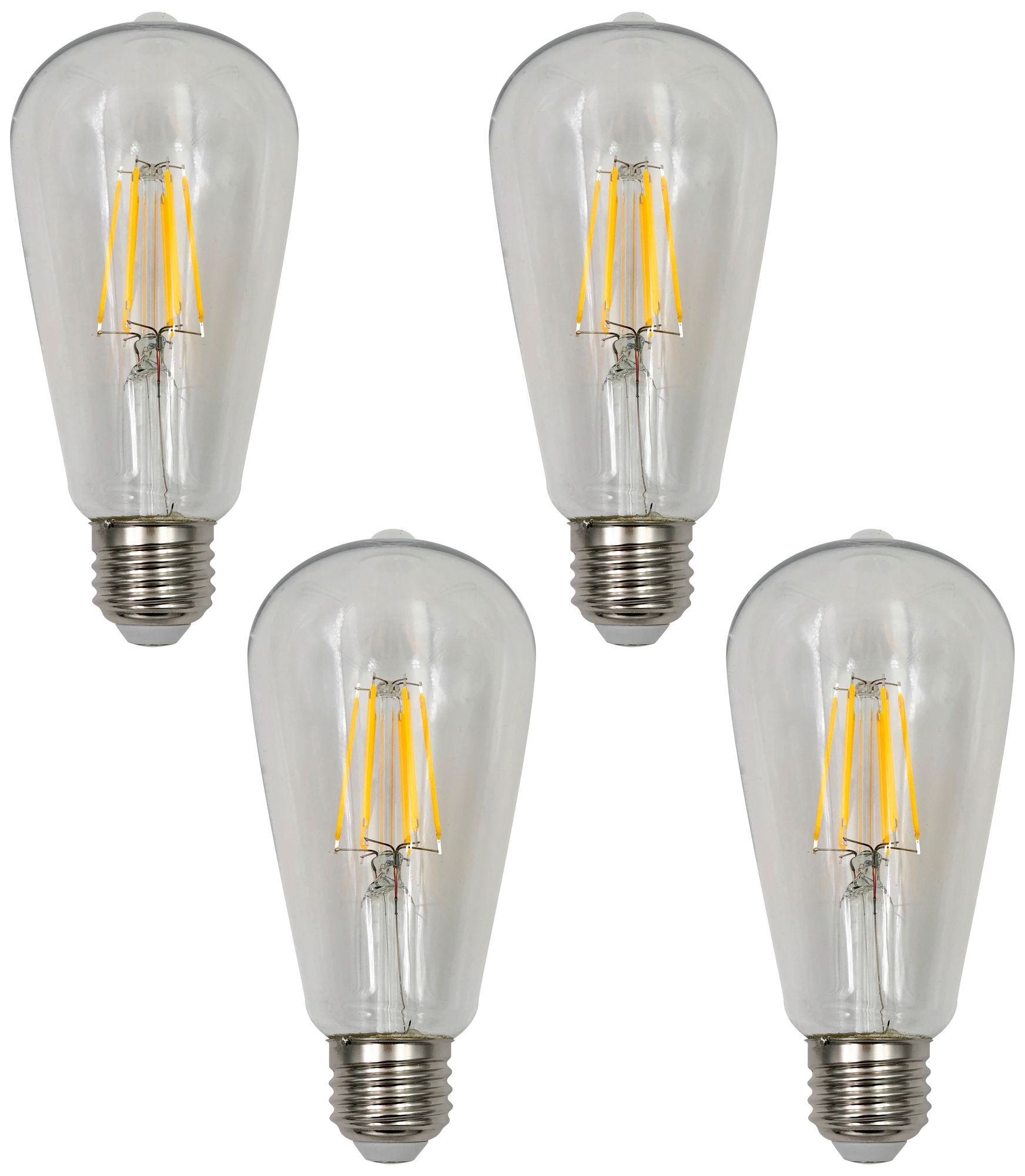 40W Equivalent Clear 4W LED Dimmable Standard ST19 4-Pack