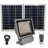 Extreme Series 10 1/2&quot; High Gray 550lm Solar LED Flood Light
