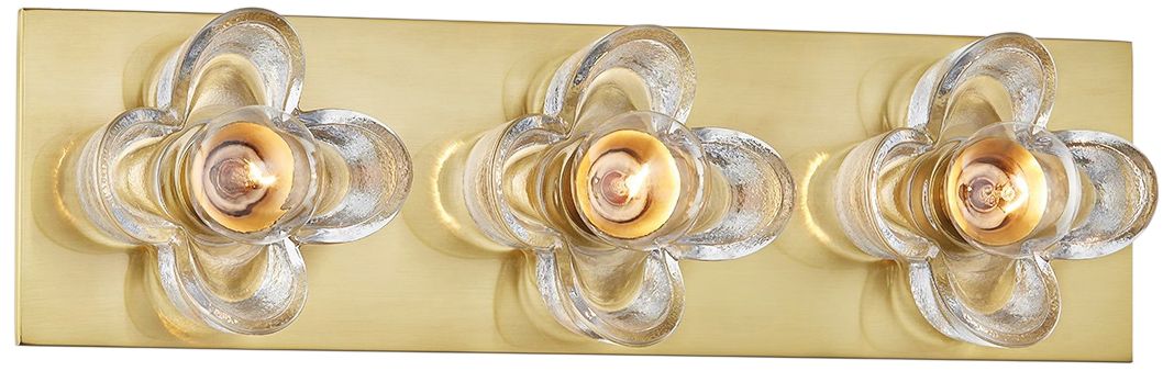 Mitzi Shea 16 1/2" Wide Aged Brass 3-Light Bath Light