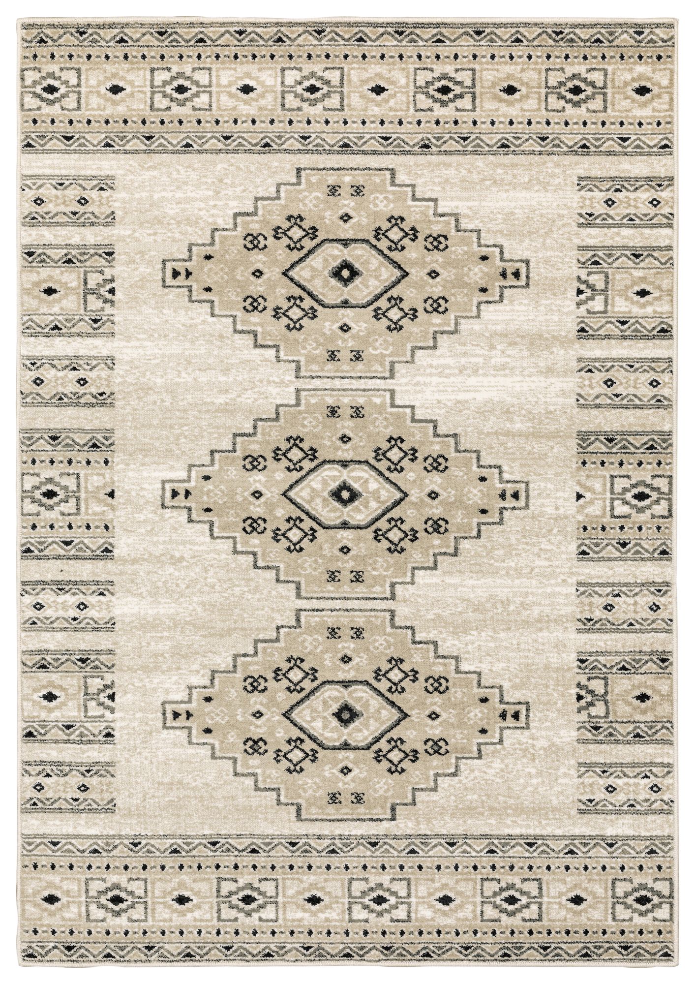 Georgia Ivory and Gray Southwest Lodge Area Rug
