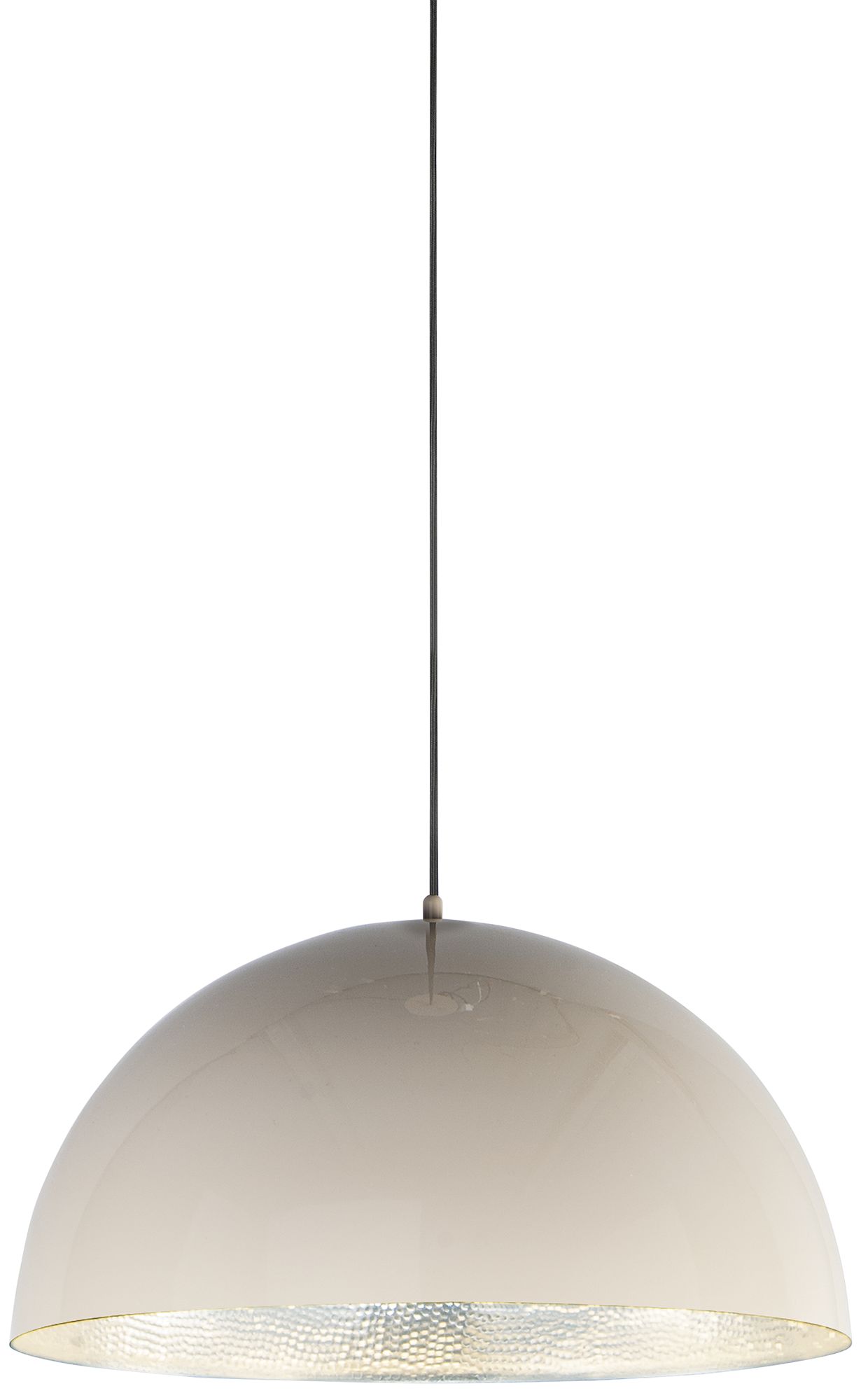 ET2 Hemisphere 24" Wide Gloss Taupe LED Pendant Light