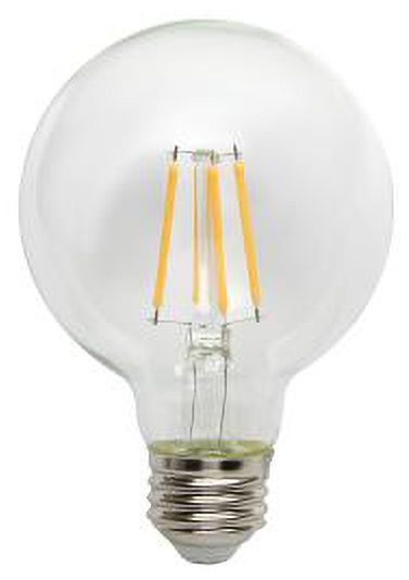 60W Equivalent Tesler Clear 4.5W LED Dimmable Standard G25