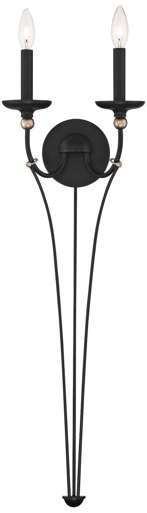 Westchester County 32 3/4"H Sand Coal 2-Light Wall Sconce