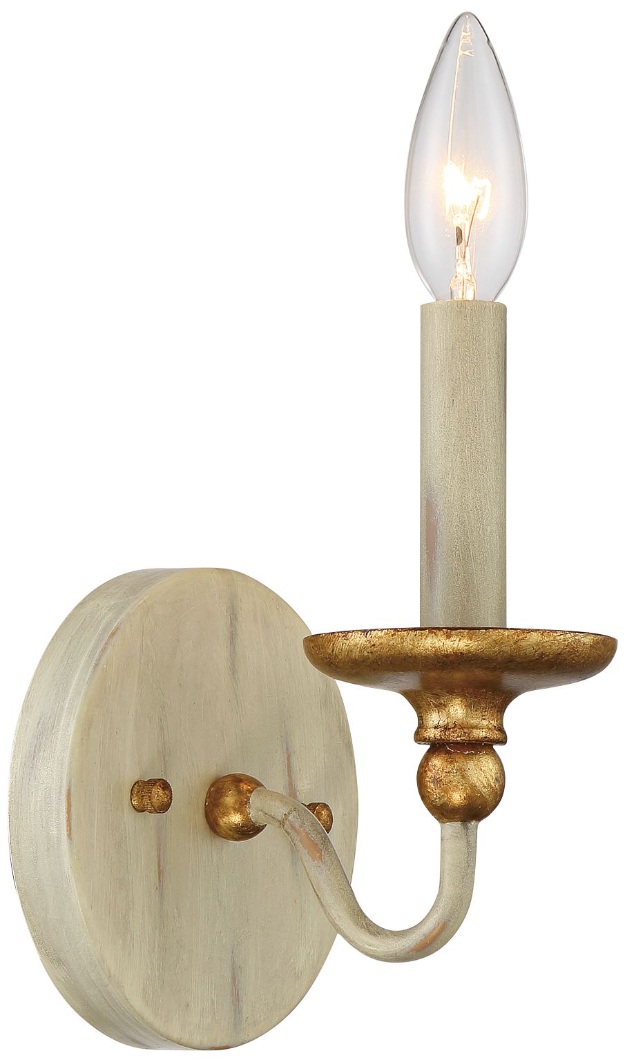 Westchester County 7 1/2" High Farmhouse White Wall Sconce