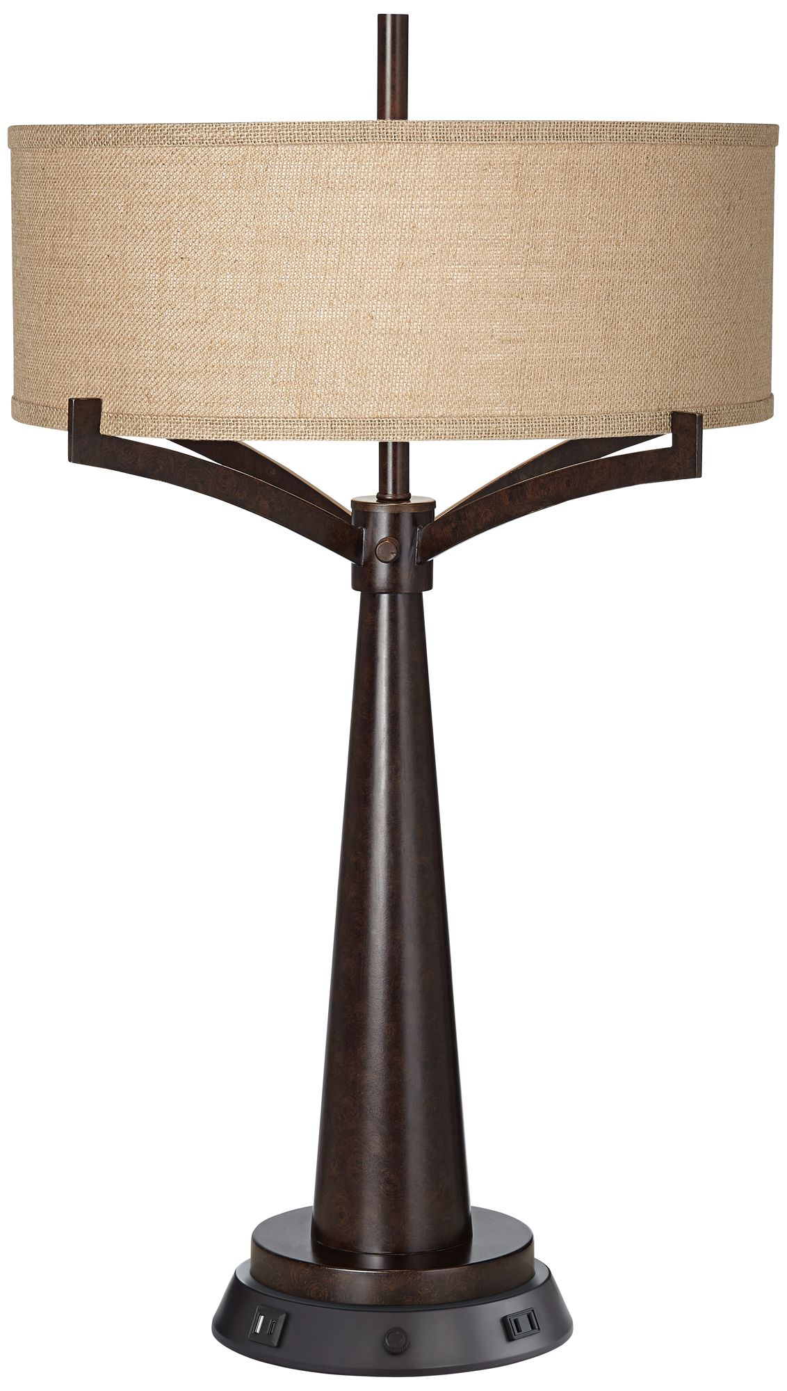 Tremont Bronze Table Lamp with Dimmable Workstation Base 83A89
