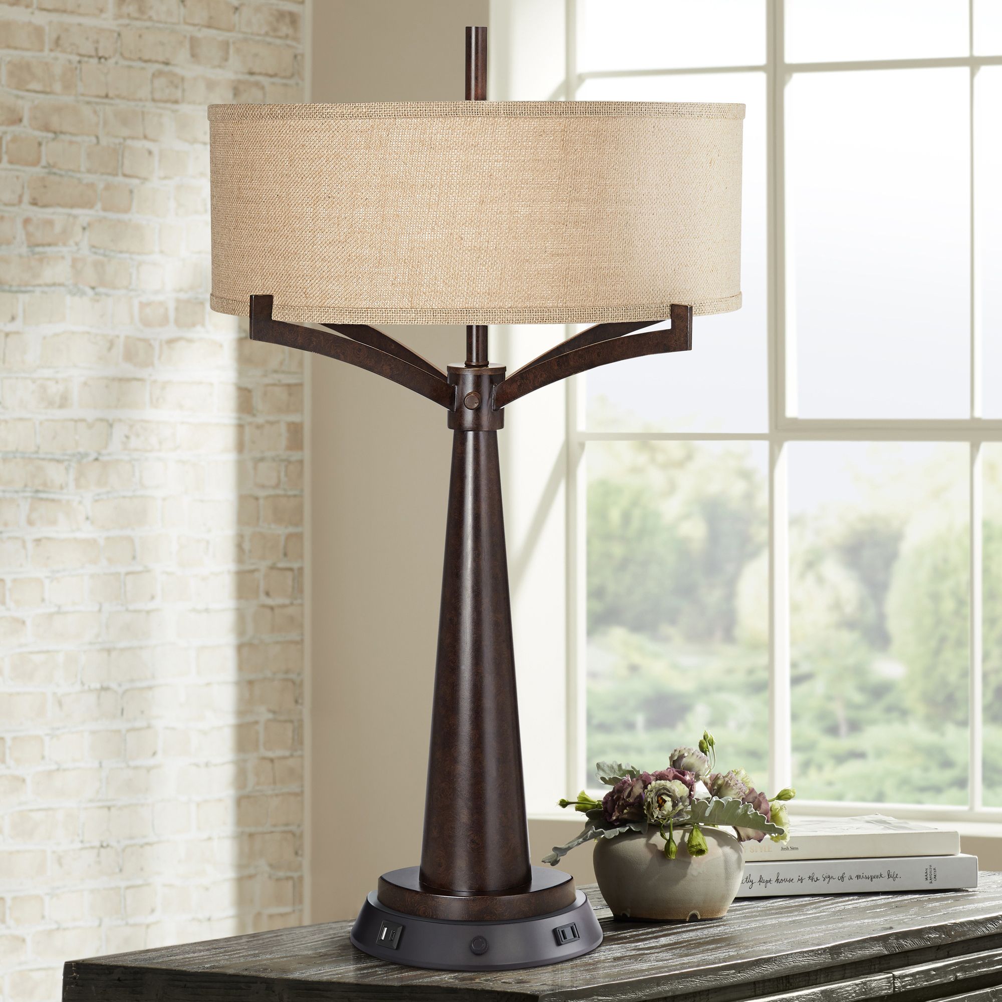 tremont bronze iron table lamp