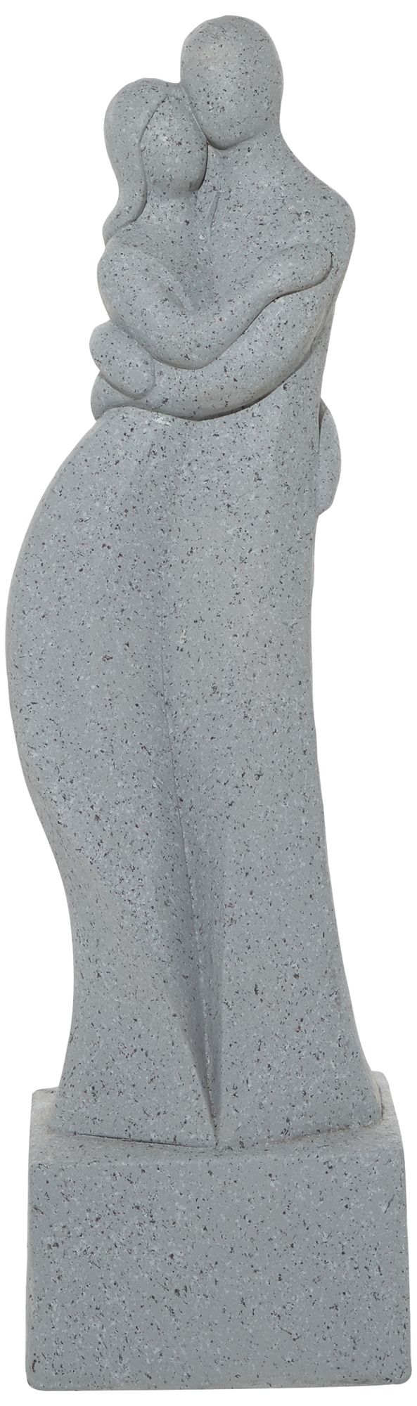 Embracing Couple 48"H Gray Fiberglass Outdoor Garden Statue