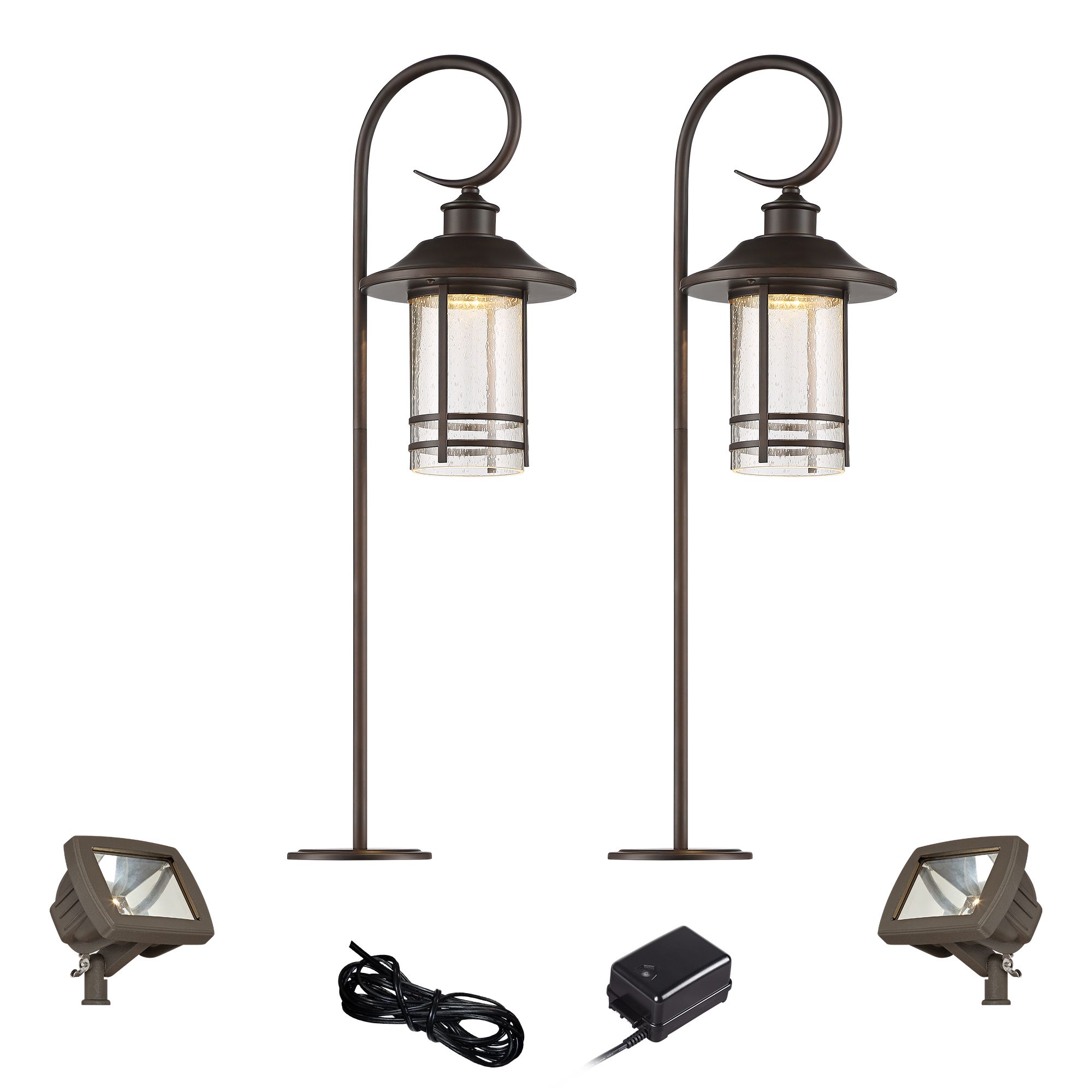 Galt Oil-Rubbed Bronze 6-Piece LED Path and Flood Light Set