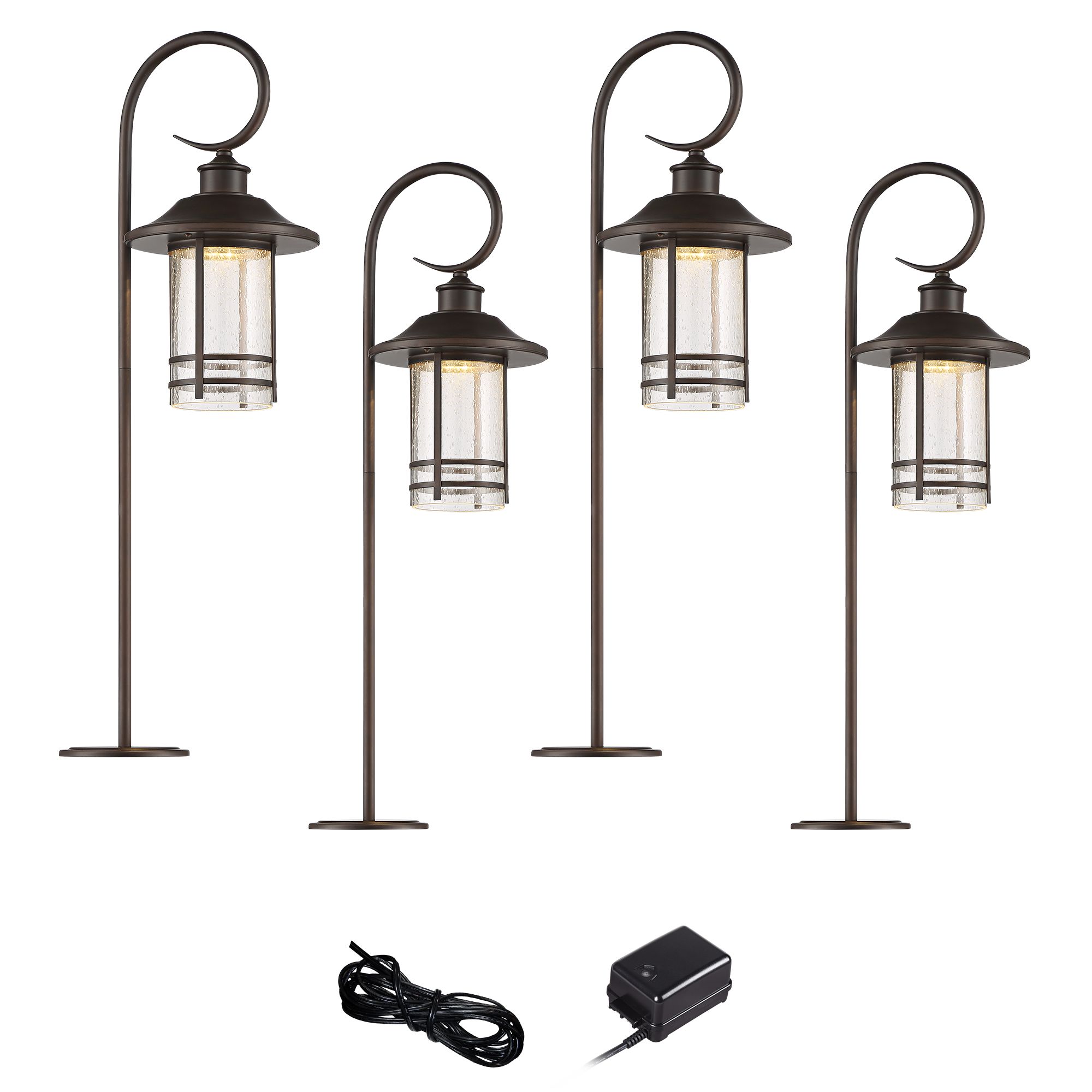 Galt Oil-Rubbed Bronze 6-Piece LED Landscape Path Light Set