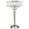 Layne Brushed Nickel Table Lamp with Dimmable Workstation Base