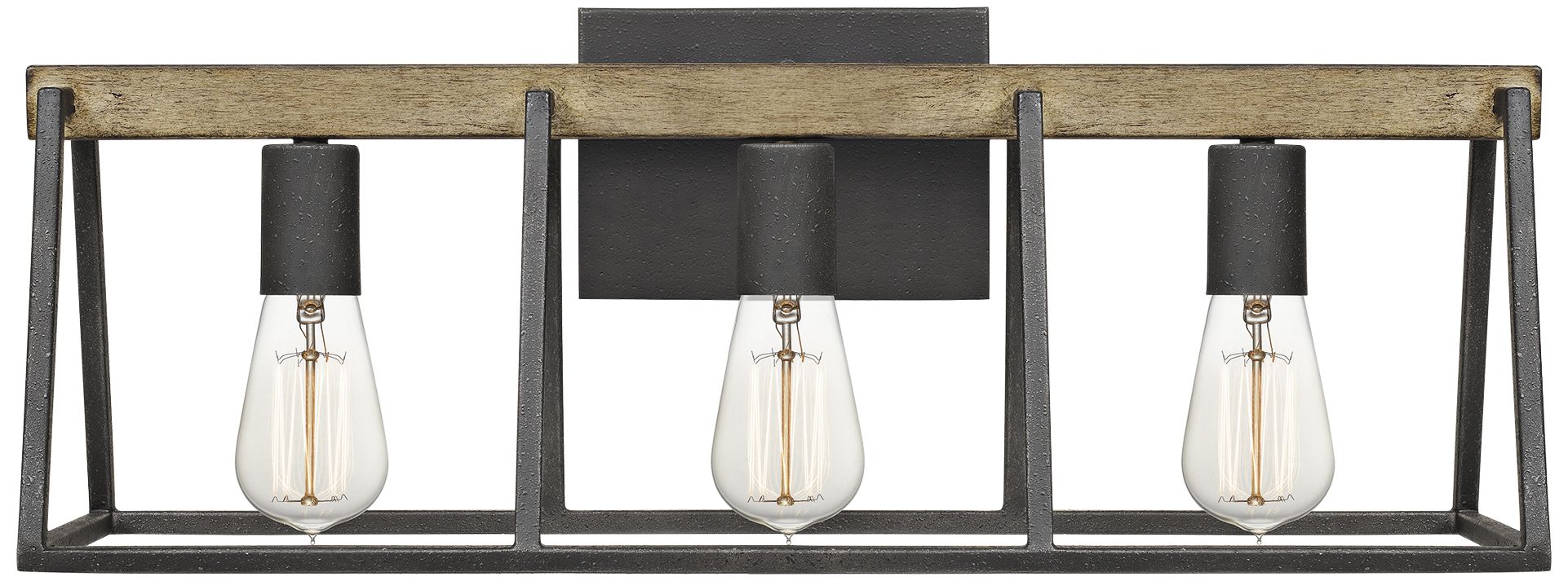 Quoizel Brockton 24" Wide Gray Ash 3-Light Bath Light