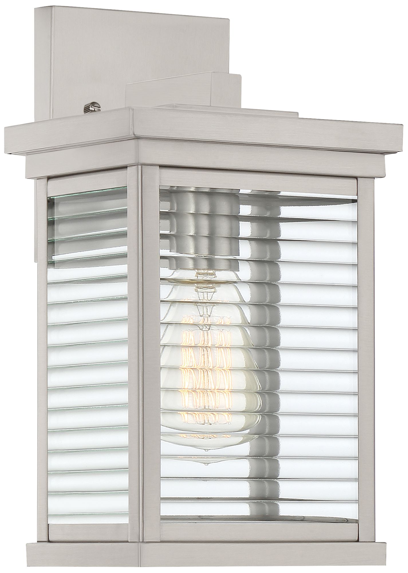 Quoizel Gardner 12" High Stainless Steel Outdoor Wall Light