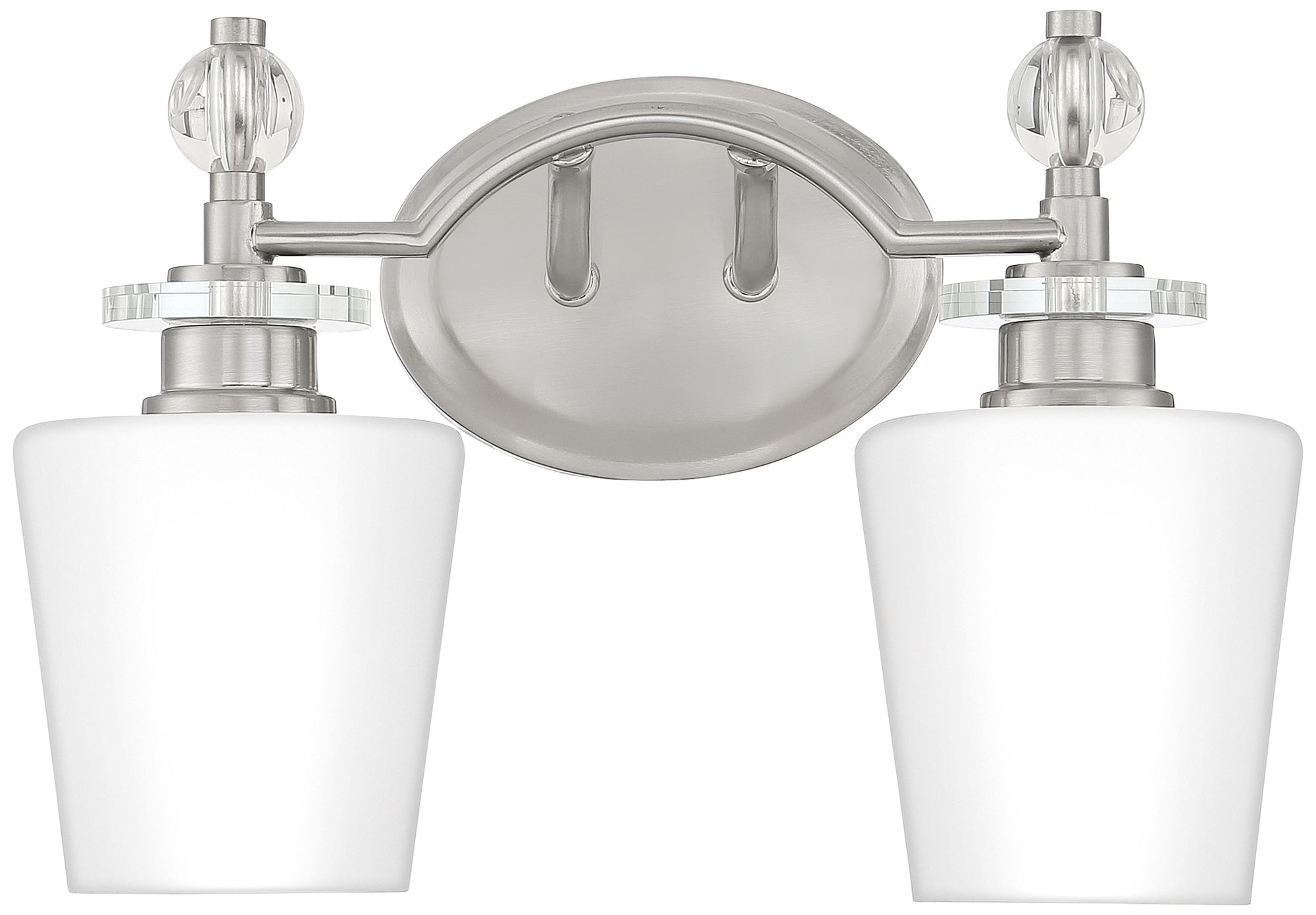 Quoizel Hollister 9 1/2"H Brushed Nickel 2-Light Wall Sconce
