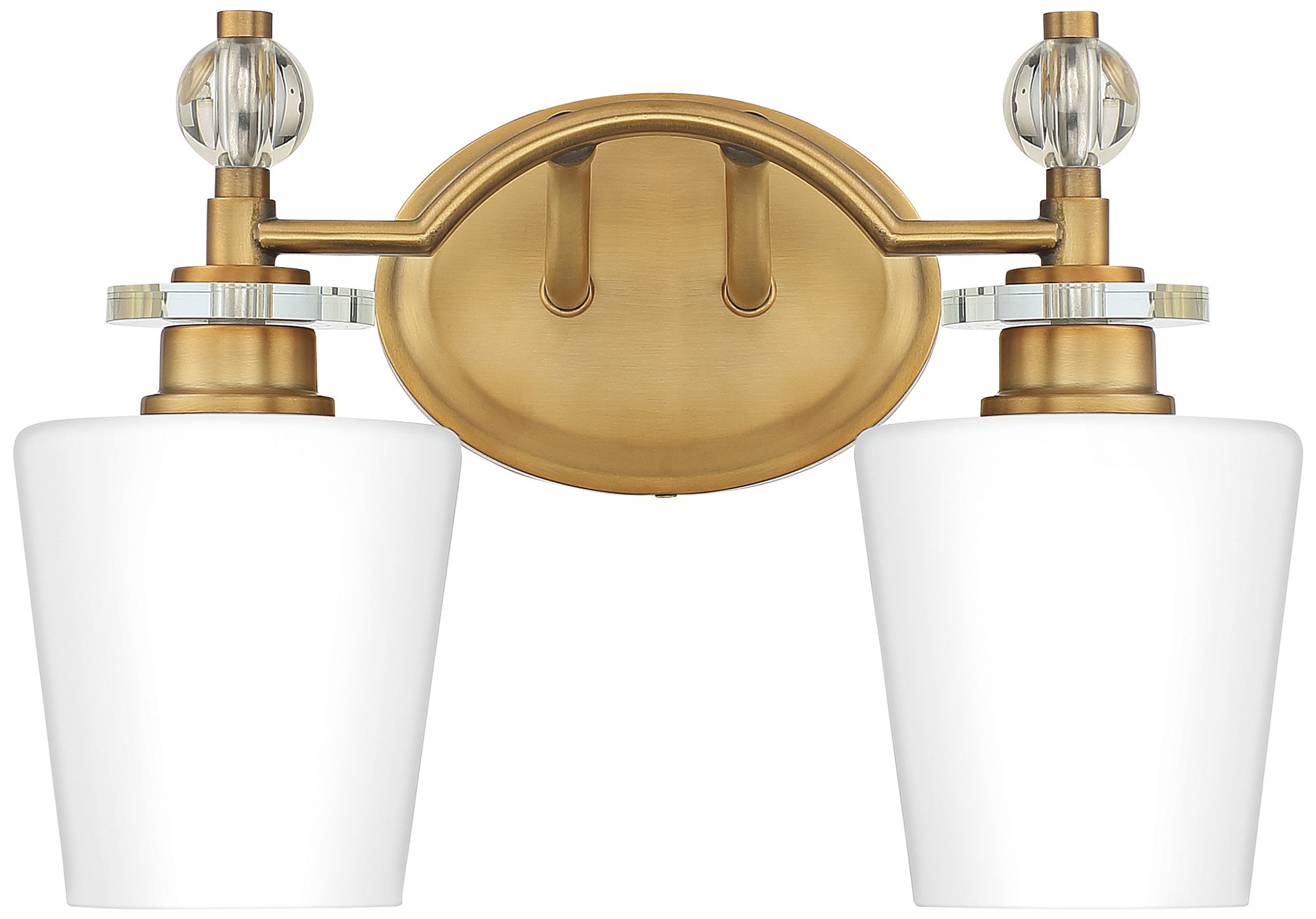 Hollister 9 1/2" High Weathered Brass 2-Light Wall Sconce