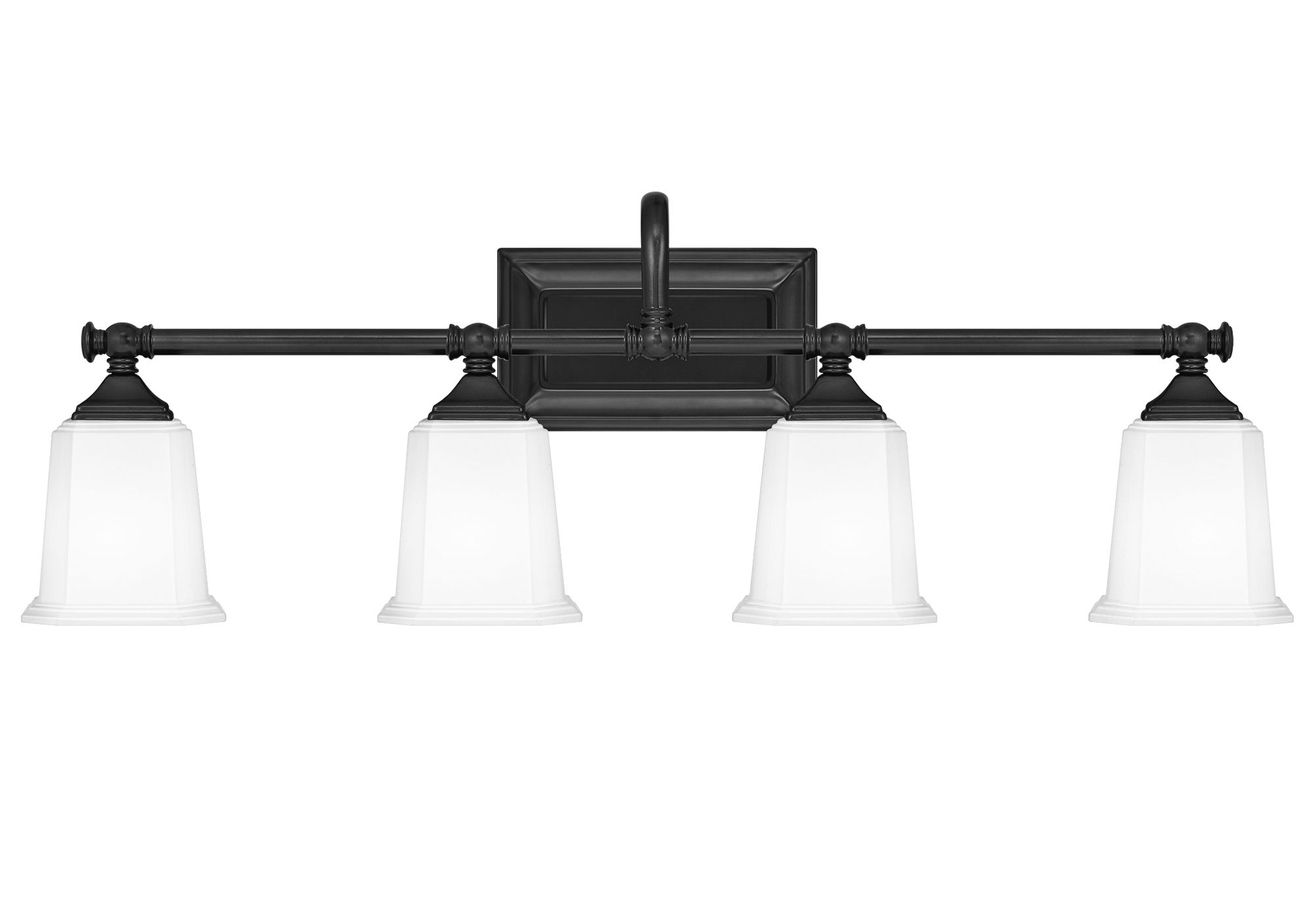 Quoizel Nicholas 30 1/2" Wide Earth Black 4-Light Bath Light