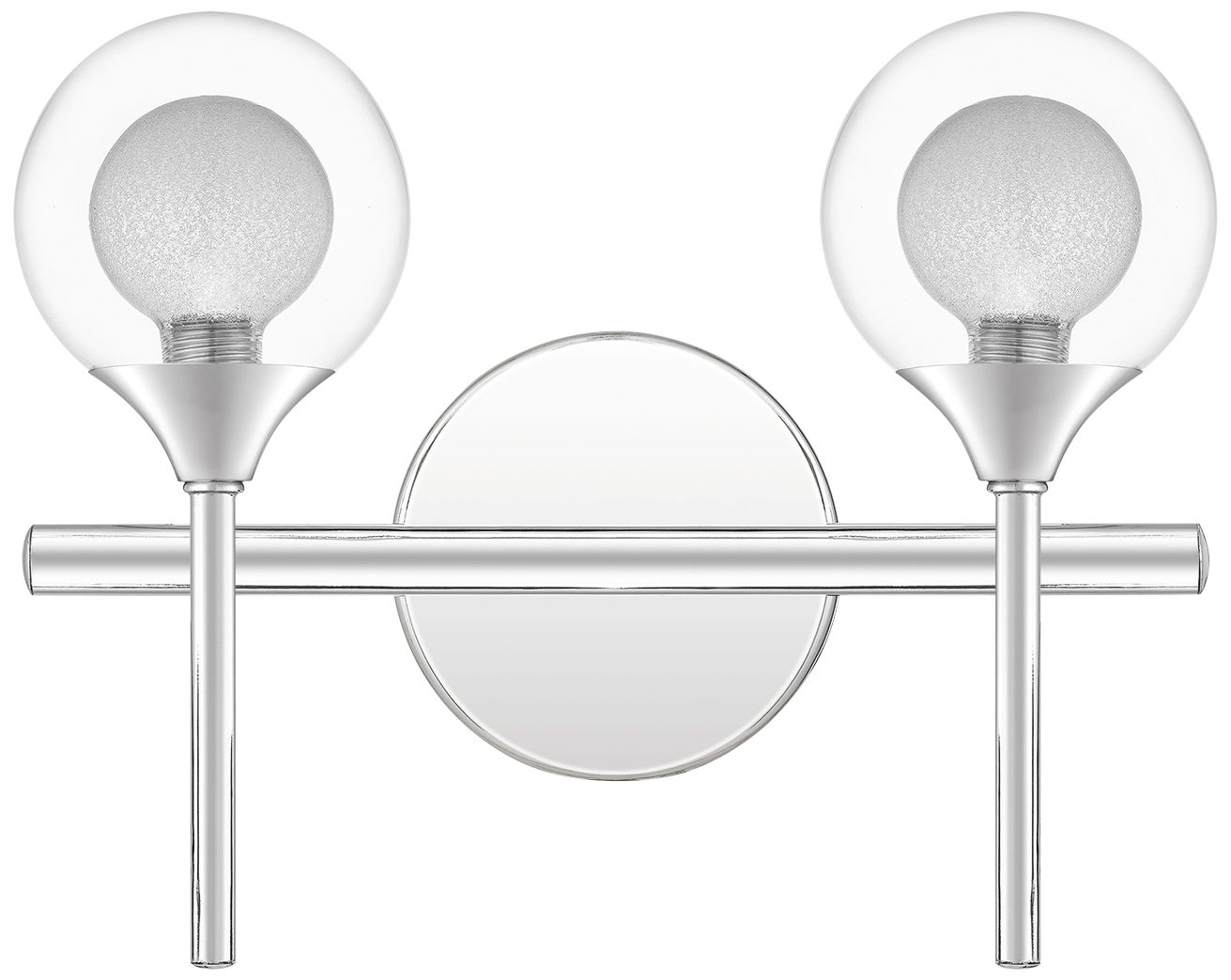 Platinum Spellbound 9 1/2" High Chrome 2-Light Wall Sconce