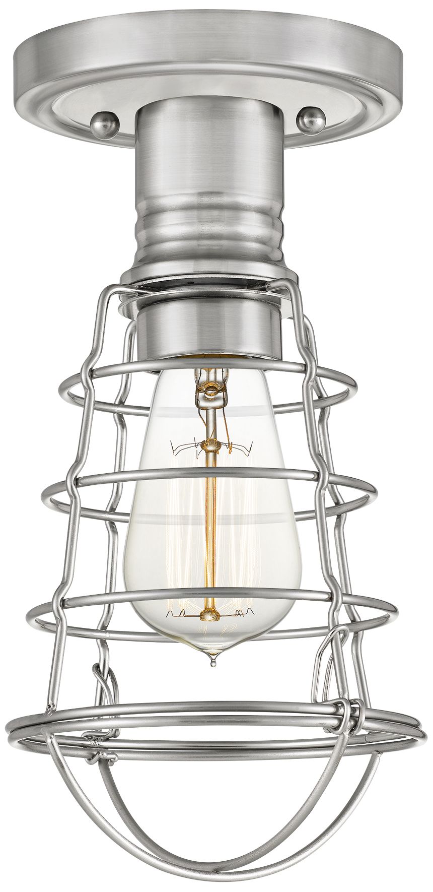 Quoizel Mixon 5 1/2" Wide Brushed Nickel Ceiling Light