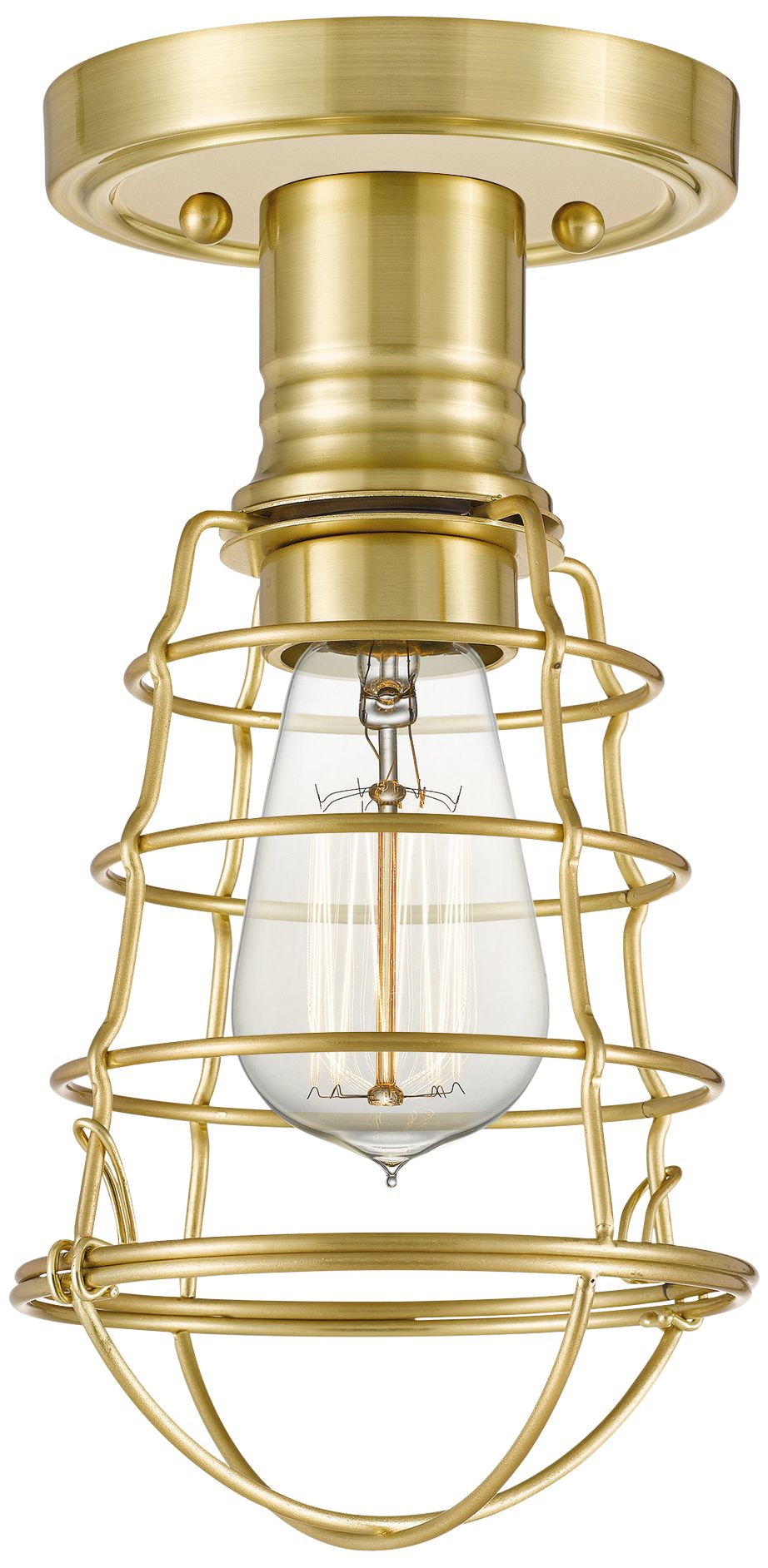 Quoizel Mixon 5 1/2" Wide Satin Brass Ceiling Light