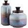 Ayla Glass Bronze Decorative Containers Set of 2