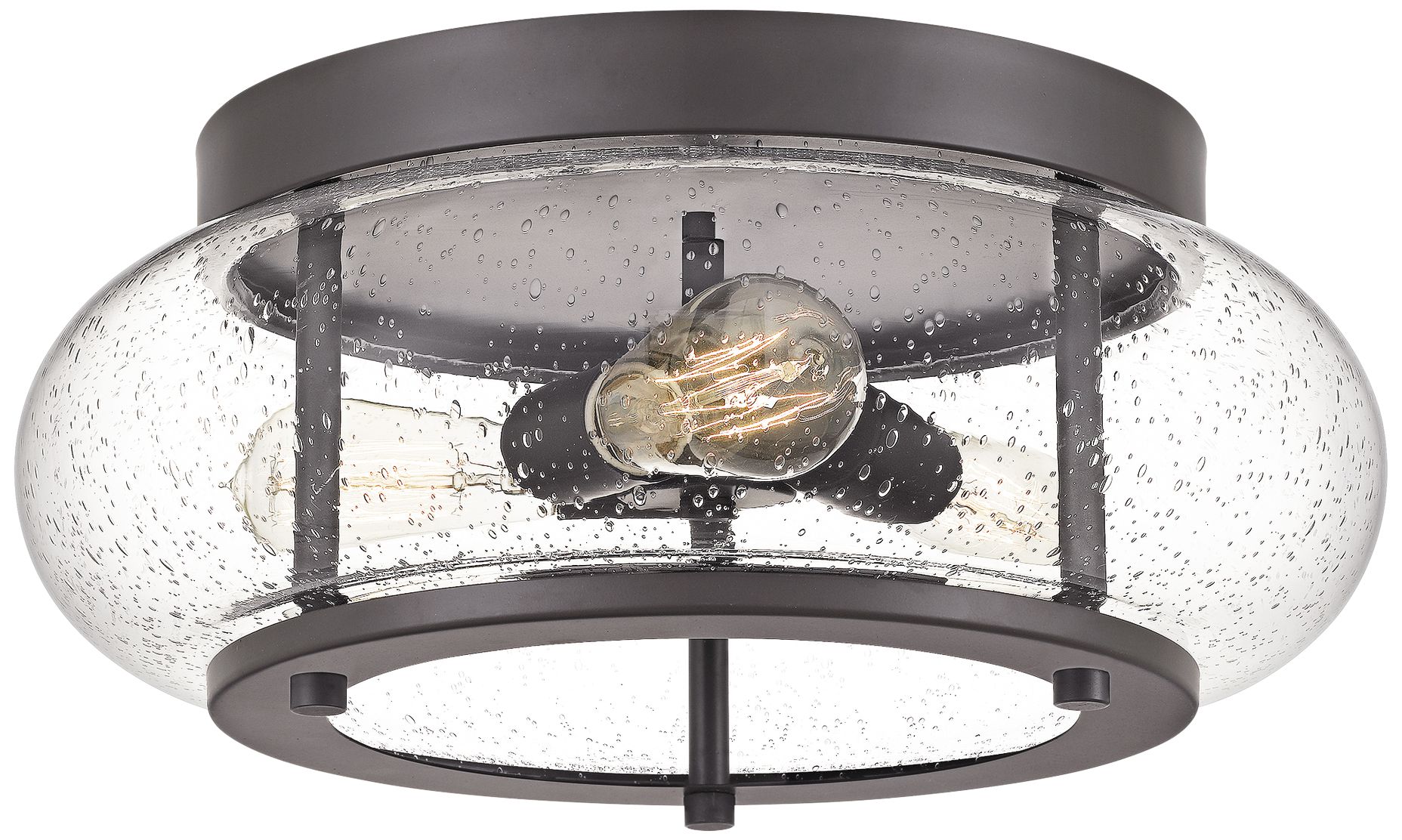 Quoizel Trilogy 16" Wide Old Bronze 3Light Ceiling Light 83H31
