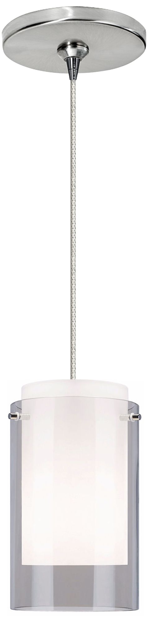 Echo 4" Wide Smoke Glass LED Freejack Mini Pendant Light
