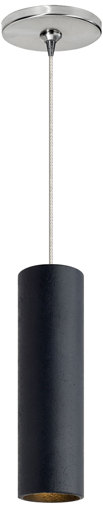 Vane 3" Wide Weathered Zinc LED Freejack Mini Pendant Light
