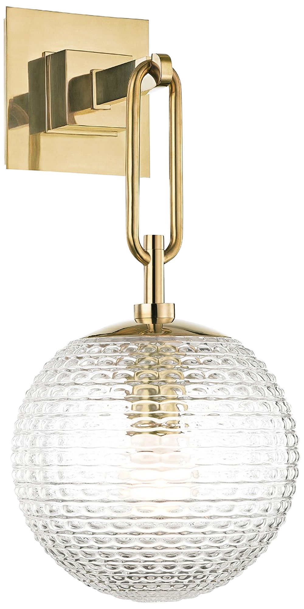 Hudson Valley Jewett 17" High Aged Brass Wall Sconce