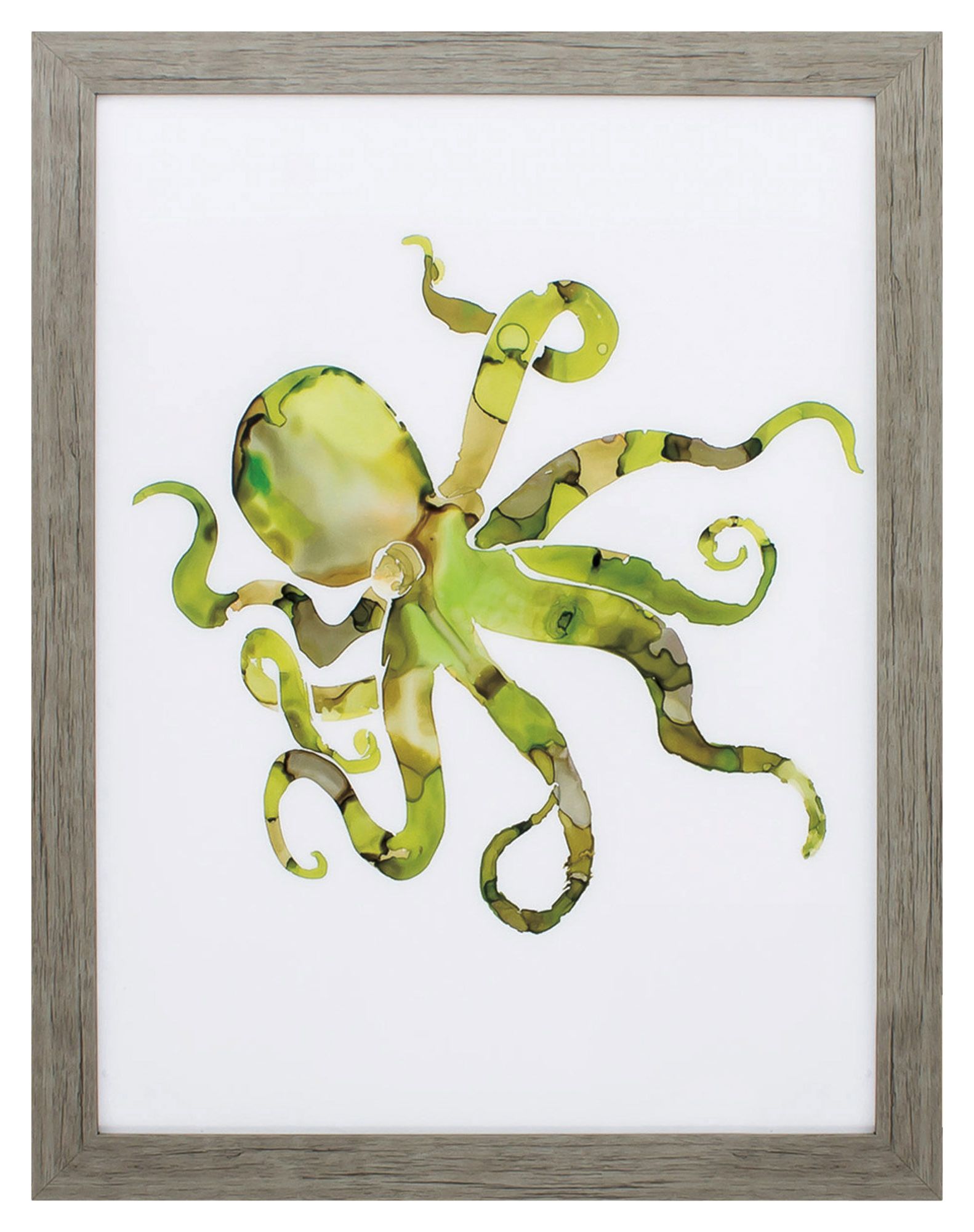 Octopus 27" High Framed Wall Art