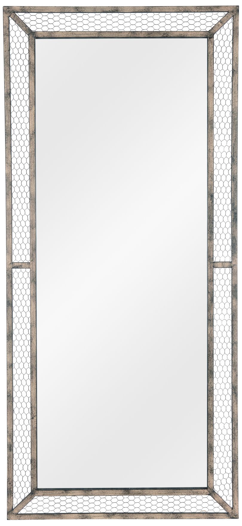 Kenroy Home Grover Weathered Brown 30" x 66" Floor Mirror