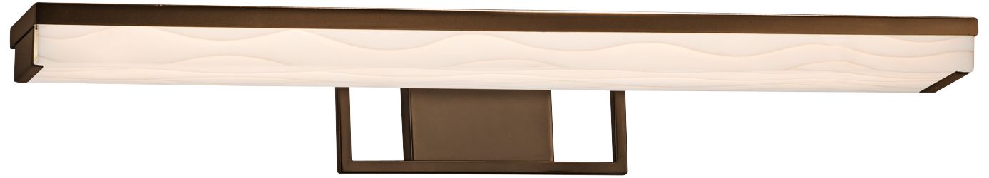 Porcelina Malleo 30" Wide Dark Bronze LED Bath Light