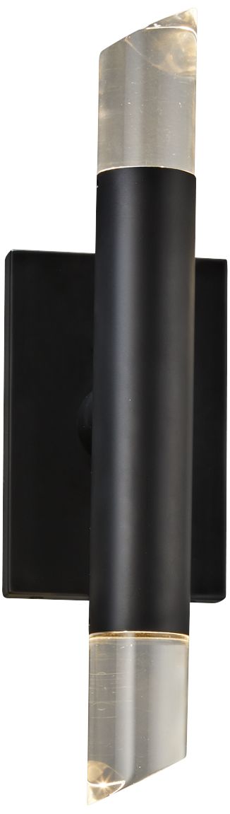 Justice Design Kyber 15 3/4"H Matte Black LED Wall Sconce