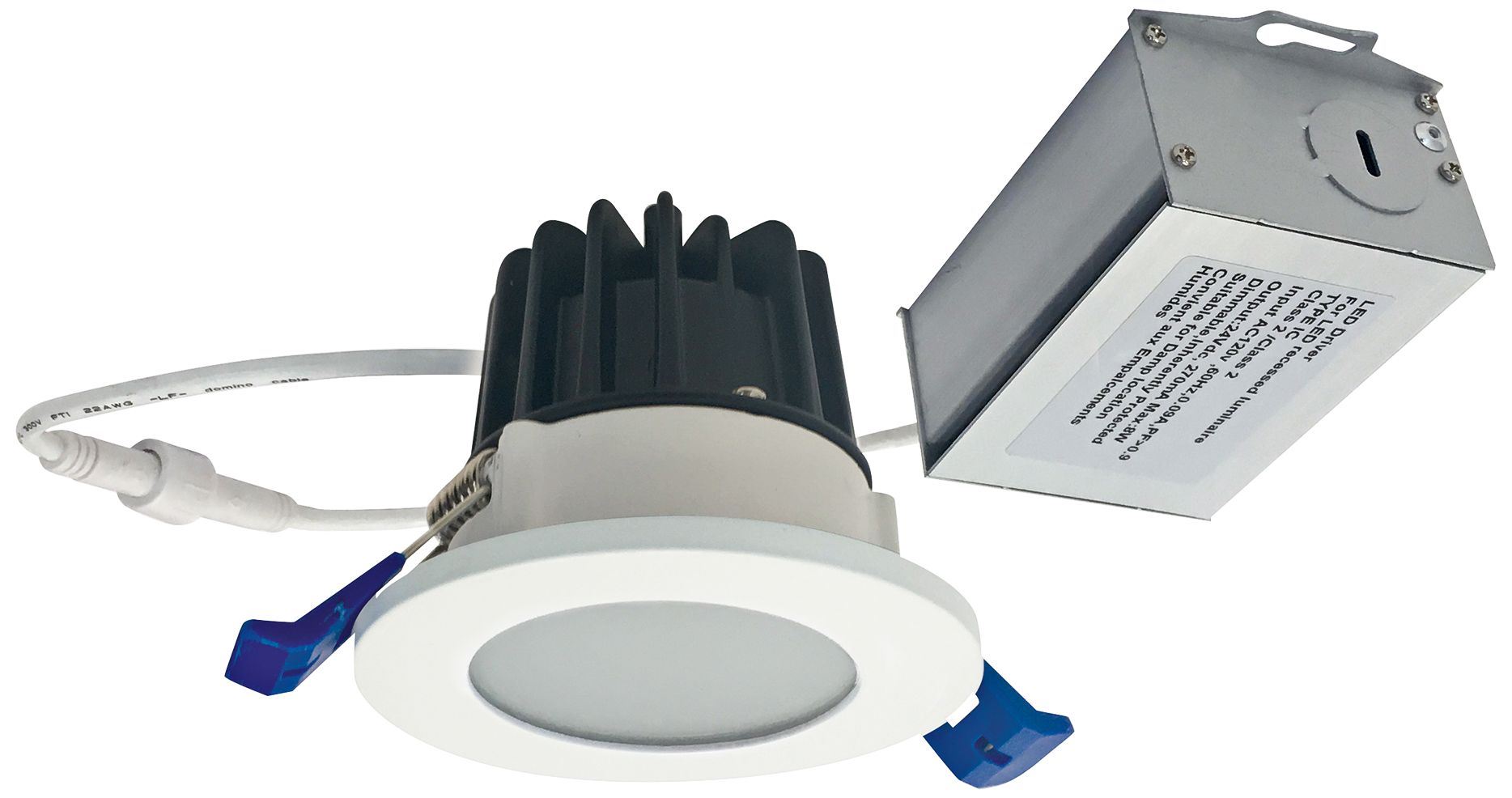 M2-Series 2" Matte Powder White 400lm LED Shower Downlight