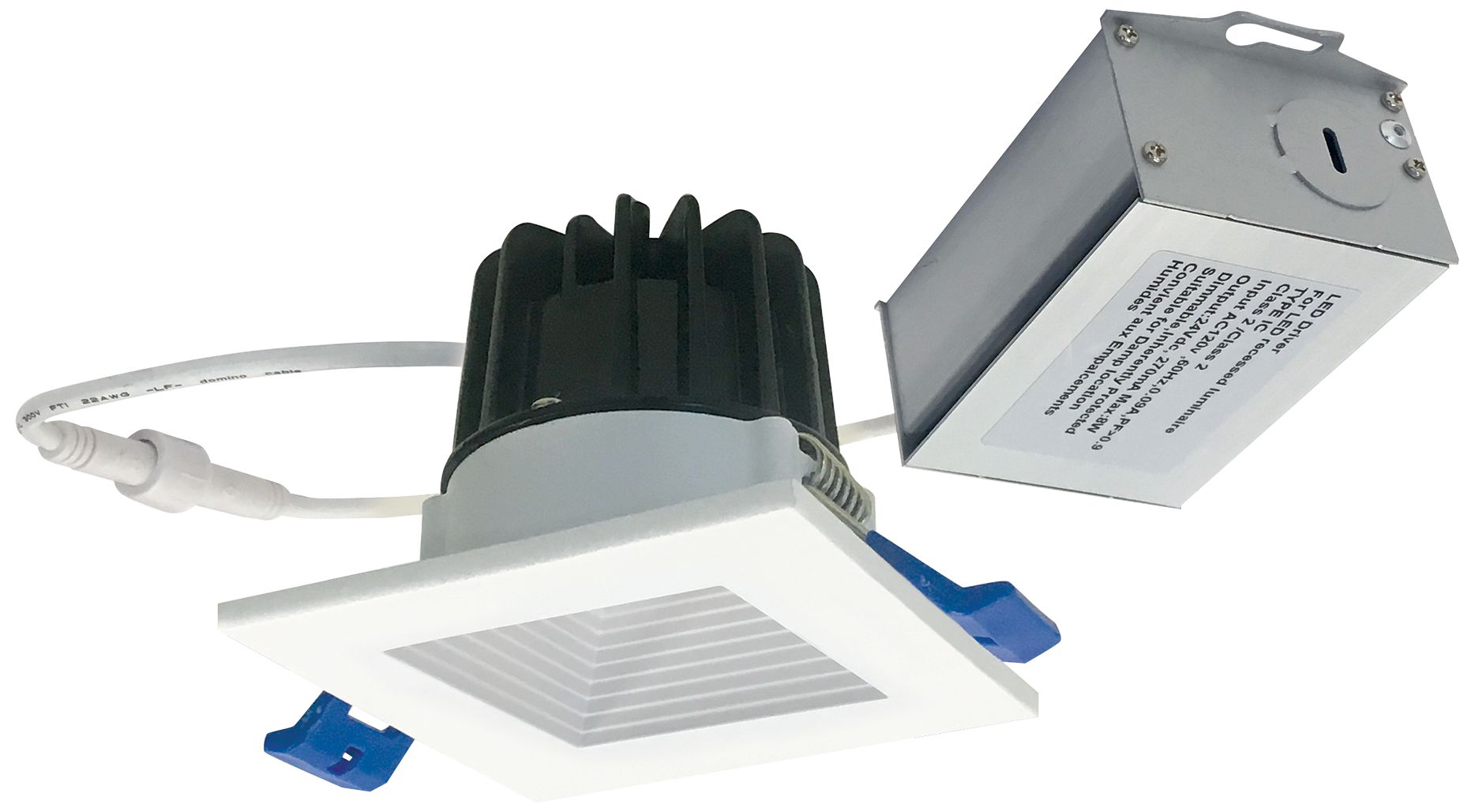 Nora M2-Series 2" Matte Powder White LED Baffle Downlight