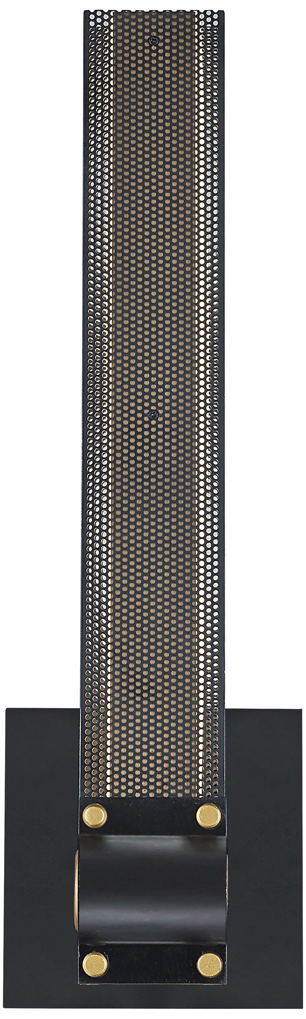 Eurofase Admiral 16 1/4" High Black and Gold LED Wall Sconce