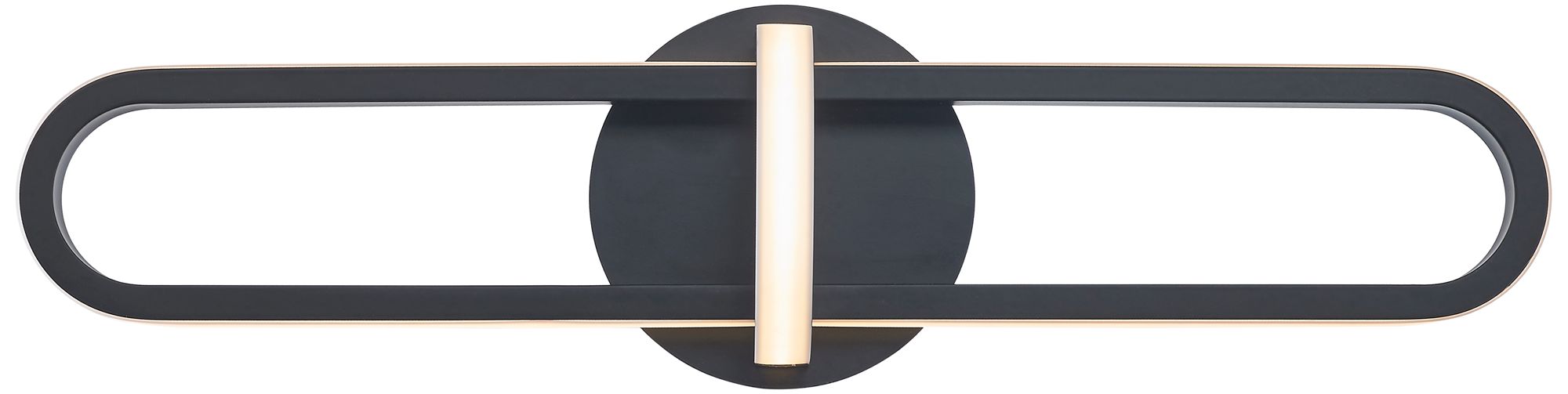 Eurofase Botton 24" Wide Matte Black Metal LED Bath Light