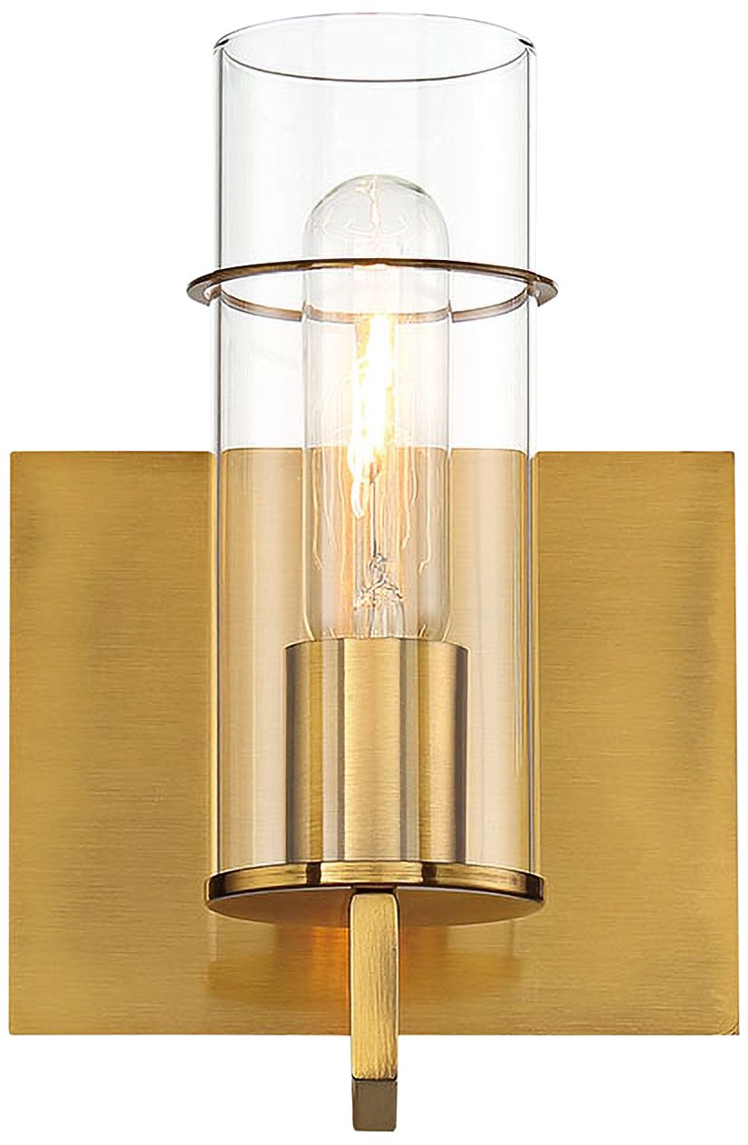 Eurofase Pista 8 3/4" High Gold Metal Wall Sconce