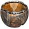 Chikasha 10 1/4" Wide Natural Teak Wood Decorative Bowl