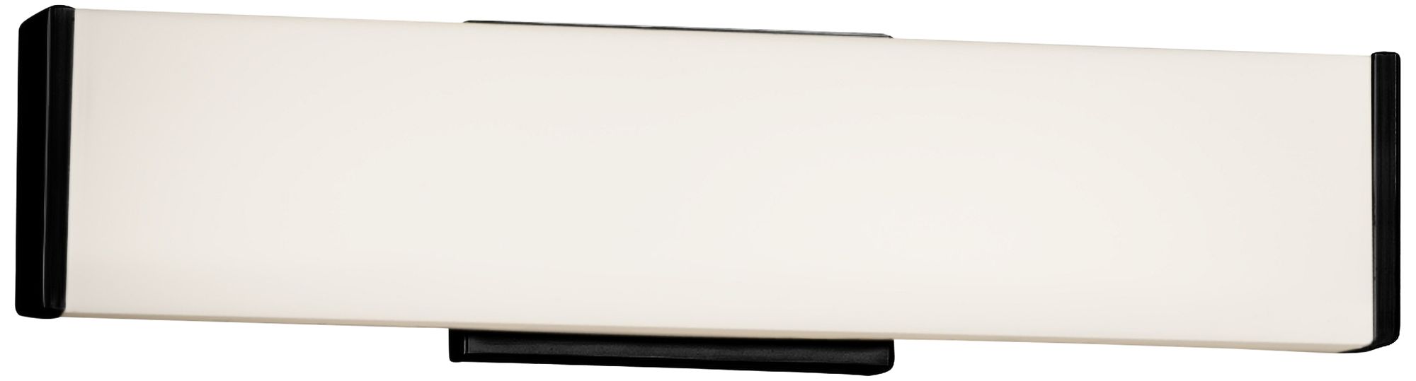 Fusion Latitude 18 1/2" Wide Matte Black LED Bath Light