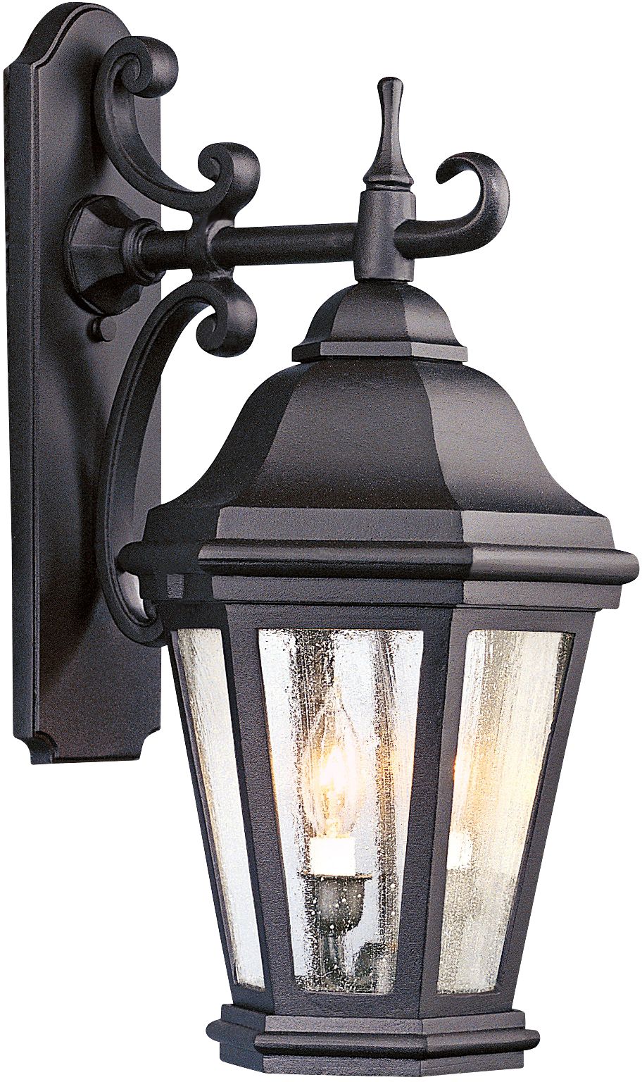 Verona 22" High Matte Black Outdoor Wall Light