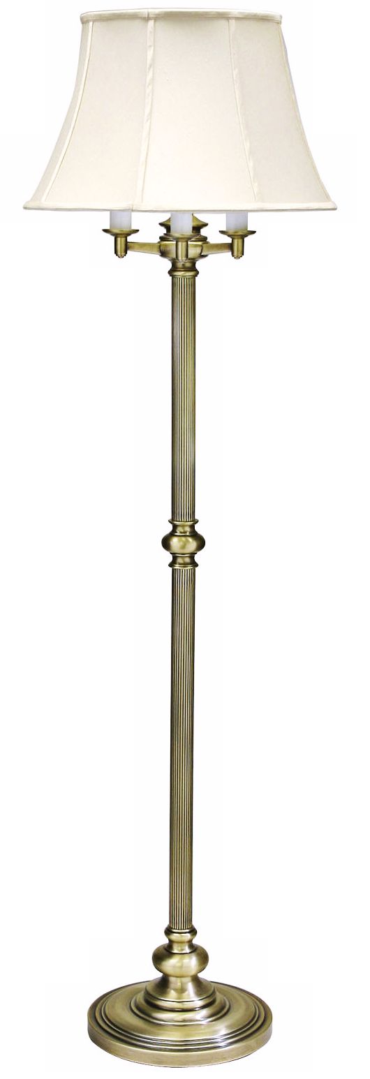 House of Troy Newport 62" HIgh Brass 6Way Floor Lamp 84052 Lamps Plus