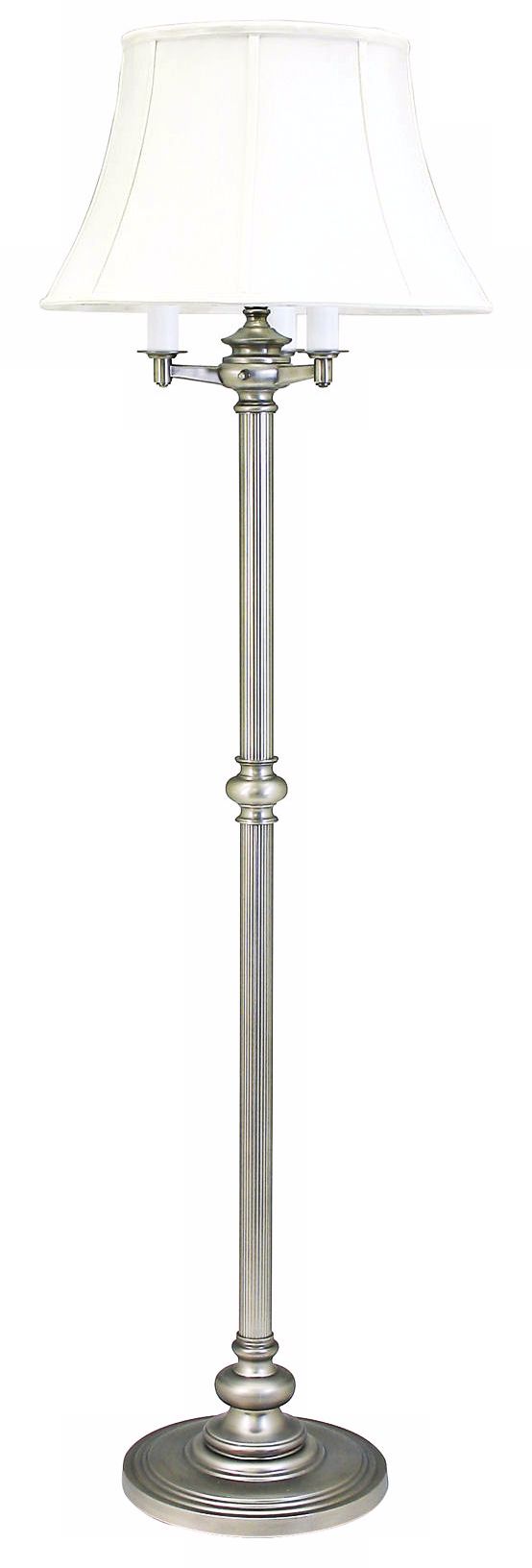 House of Troy Newport 62" High Pewter 6-Way Floor Lamp