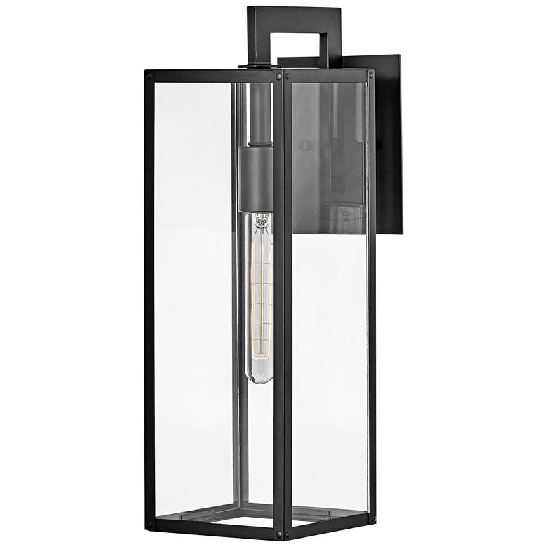 Hinkley Max 18 1/2&quot; High Black Outdoor Wall Light