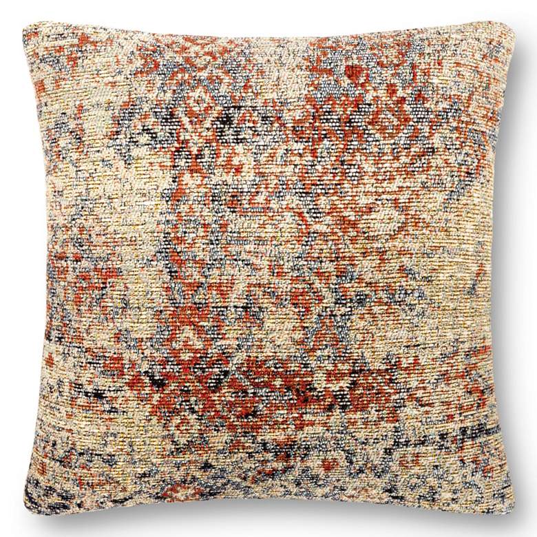 Loloi Multi-Color 18&quot; Square Outdoor Throw Pillow