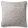 Loloi Gray Jacquard Abstract 22" Square Throw Pillow